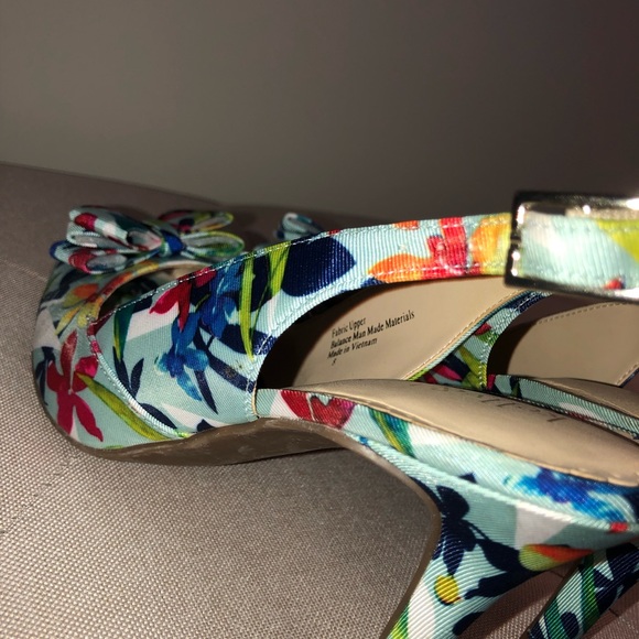 KELLY & KATIE COLORFUL BLUE HOT PINK GREEN SANDALS - Picture 5 of 8